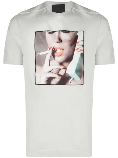 Limitato Graphic Print T-shirt In Grey