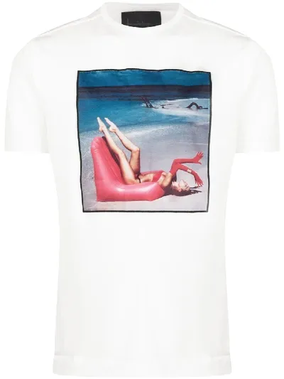 Limitato Graphic Print T-shirt In White