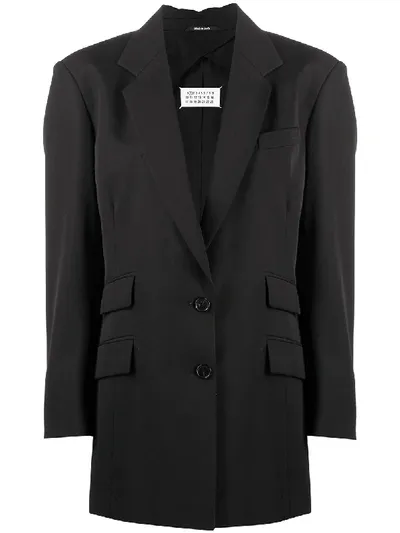 Maison Margiela Classic Tailored Blazer In Black