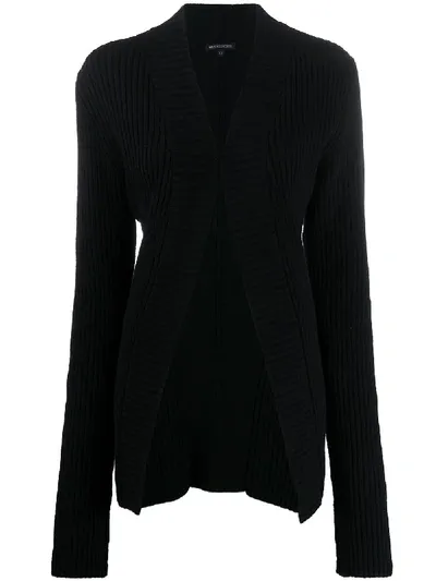 Ann Demeulemeester Open-front Virgin Wool Cardigan In Black