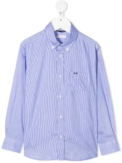 Sun 68 Kids' Classic Oxford Shirt In Azzurro