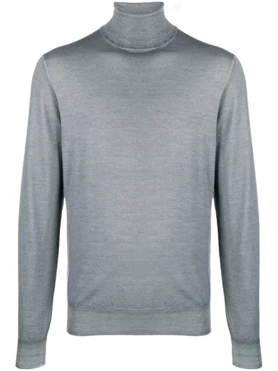 Dell'oglio Roll Neck Sweater In Grey