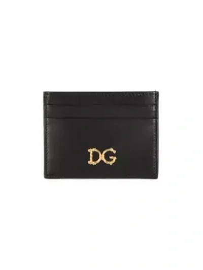 Dolce & Gabbana Logo Cards Holder In Black