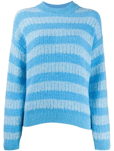 Closed Stripe Knit Jumper In Blue