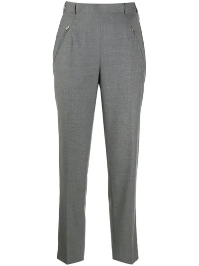 Maison Margiela High-rise Tailored Trousers In Grey