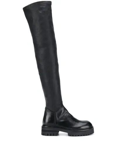 Ann Demeulemeester Thigh-high Boots In Black