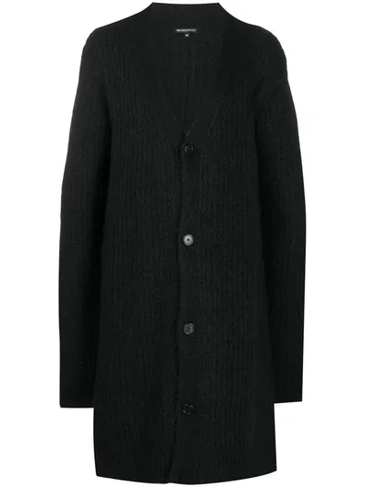 Ann Demeulemeester Long-sleeve Cardi-coat In Black