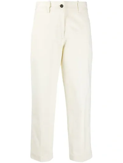 Nine In The Morning Cropped Trousers In White