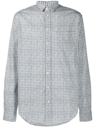 Missoni Houndstooth-pattern Shirt In Neutrals