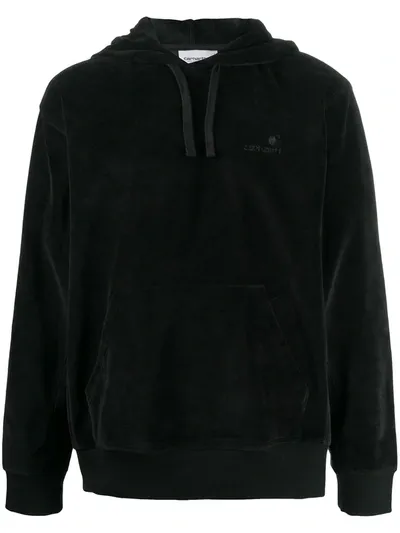 Carhartt Hooded United Script Sweatshirt In Black