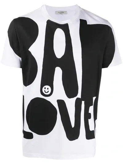 Valentino Bad Lover Print T-shirt In White