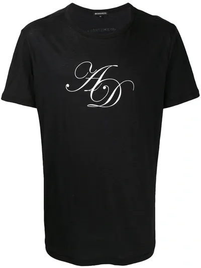 Ann Demeulemeester Logo Print T-shirt In Black