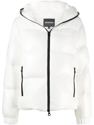 Duvetica Long-sleeve Padded Jacket In White