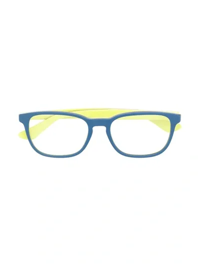 Ray-ban Junior Kids' Square Frame Glasses In Blue