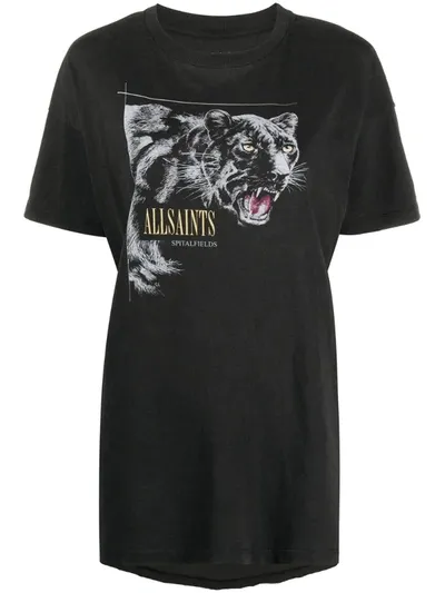 Allsaints Panthera Cori T-shirt In Black