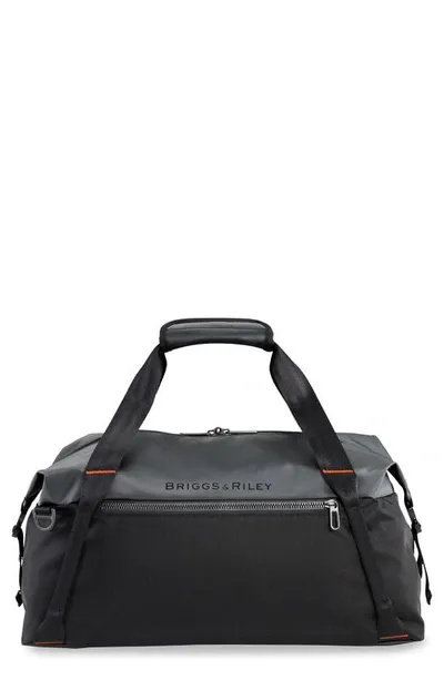 Briggs & Riley Zdx Cargo Travel Satchel In Black