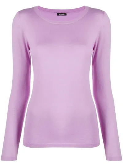 Aspesi Long-sleeve Jumper In Purple