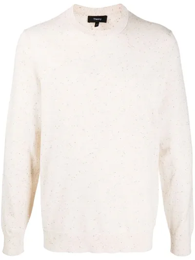 Theory Crewneck Casmere Jumper In Neutrals