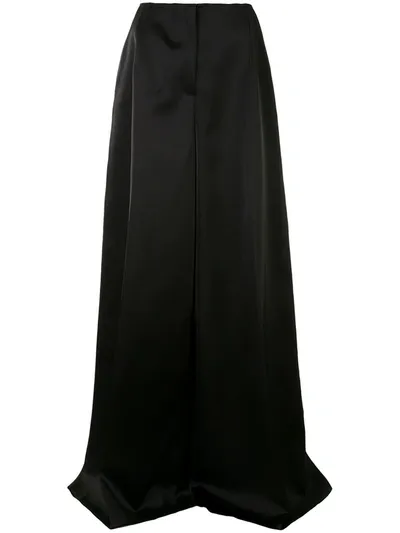 Carolina Herrera High-waisted Palazzo Trousers In Black