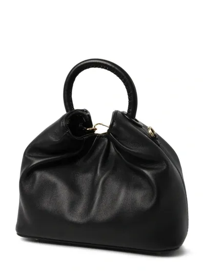 Elleme Small Dumpling Lambskin Bag In Black