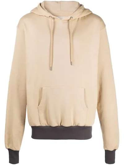 Youths In Balaclava Contrast Trim Hoodie In Neutrals