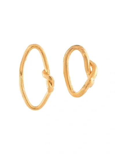 Alighieri The Wasteland Hoop Earrings In Gold