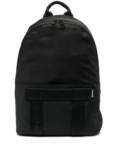 Calvin Klein Nastro Logo Backpack In Black