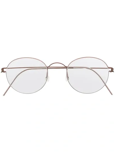 Lindberg Round Frame Glasses In Rosa