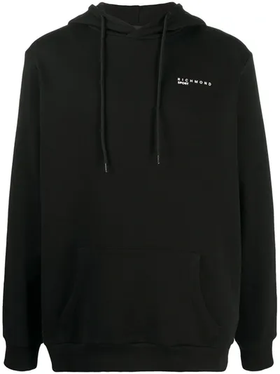 John Richmond Logo Printed Hoodie In Black