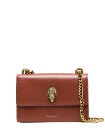 Kurt Geiger Leather Cross Body Bag In Brown