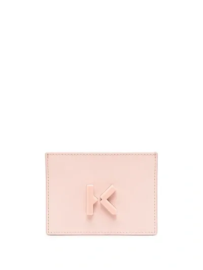 Kenzo Kartenetui Mit Logo-schild In Pink