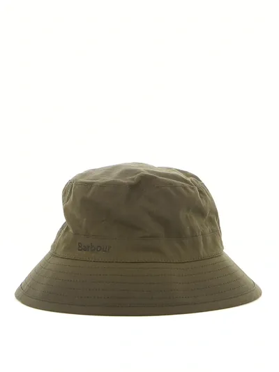 Barbour Embroidered Logo Bucket Hat In Green