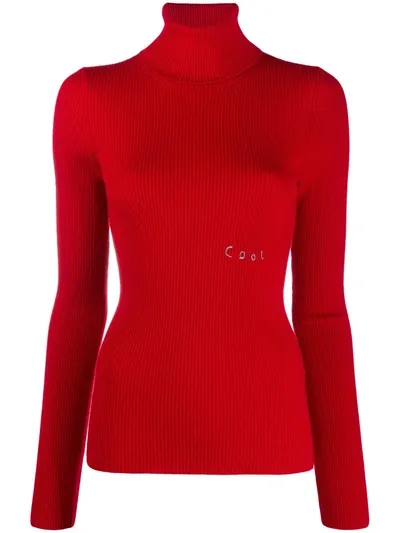 Cool Tm Cool Roll-neck Jumper In Red