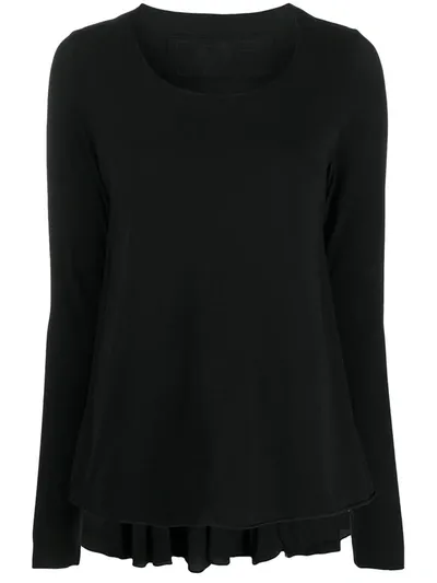 Rundholz Scoop Neck T-shirt In Black