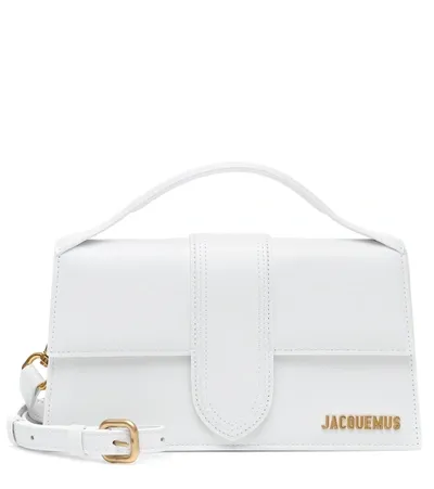 Jacquemus Le Grand Bambino Leather Shoulder Bag In White