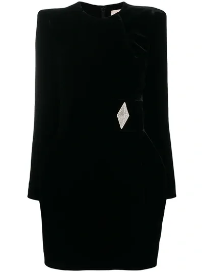 Alexandre Vauthier Structured Mini Dress In Black