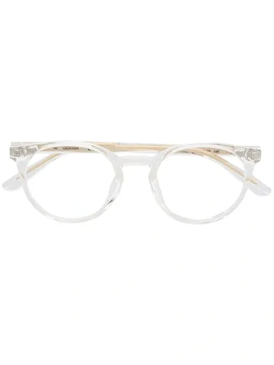 Calvin Klein Unisex Optical Glasses In Neutrals