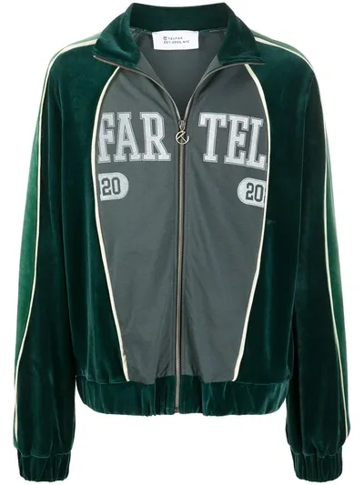 Telfar Reverse-logo Sports Jacket In Green