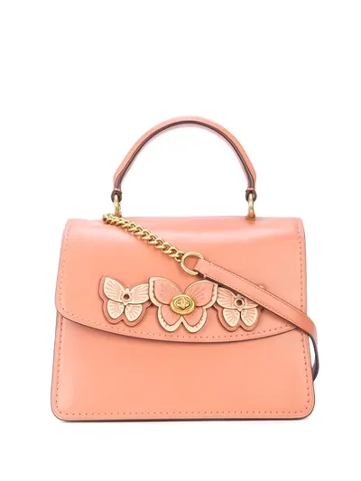 Coach Parker Butterfly Appliqué Bag In Pink