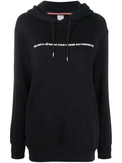 Paul Smith Graphic-print Hoodie In Black