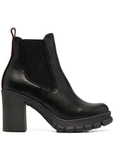 Buffalo Marlee Biker Boots In Black