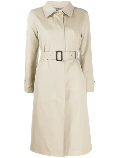 Mackintosh Belted Trench Coat In Neutrals