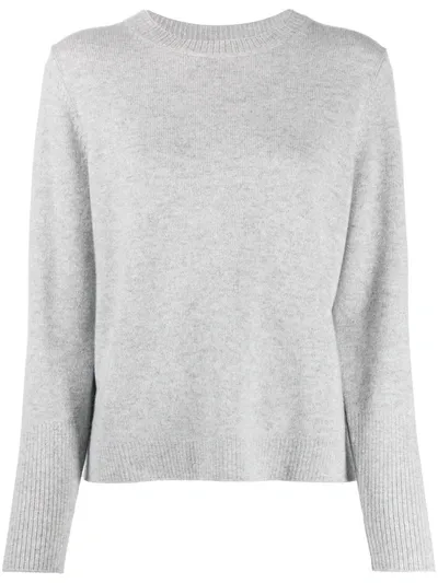 Chinti & Parker Round Neck Cashmere Jumper In Grey