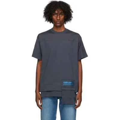 Ambush T-shirt Mit Aufgesetzter Tasche In Blue