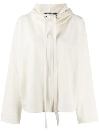 Sofie D'hoore Drawstring Pullover Hoodie In Neutrals