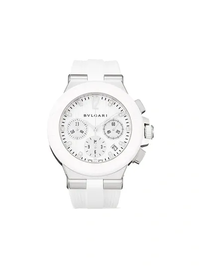 Bulgari 2020 Unworn Diagono 44mm In White