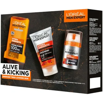 L'oréal Paris L'oreal Paris Men Expert Alive And Kicking 3 Piece Gift Set For Him (worth £18.00)