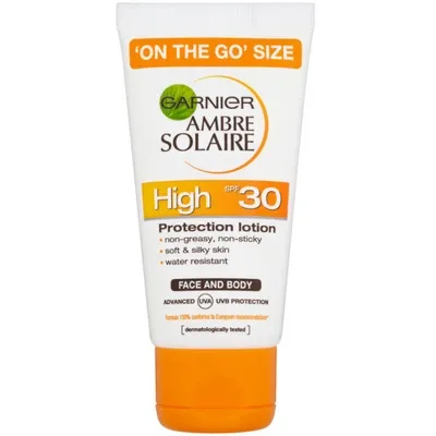 Garnier Ambre Solaire Ultra-hydrating Sun Cream Spf 30 50ml Travel Size