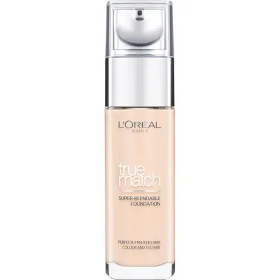 L'oréal Paris True Match Liquid Foundation With Spf And Hyaluronic Acid 30ml (various Shades) - Ivory