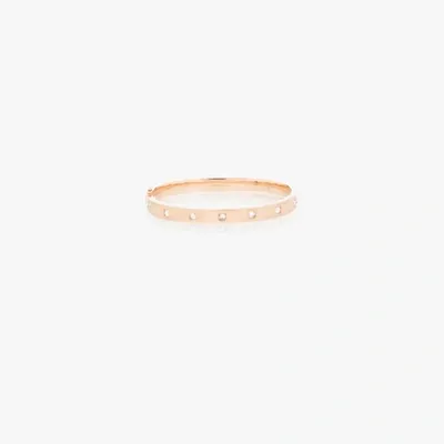 Anita Ko 18k Rose Gold Oval Princess Diamond Bracelet In Pink